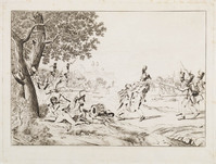 KG 01465
          <br/>
          Vijandelijk treffen bij Znaym, Oostenrijk
          <br/>
          <em>Klein, Johann Adam (1792-1875) copie naar -</em>